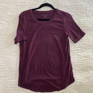 Universal Standard Tee Rex in 3XS in maroon
